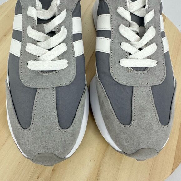 J/Slides Jonnie Luxe Nylon Sneakers Shoes Women’s 9 Grey White Casual Comfort - Picture 6 of 14